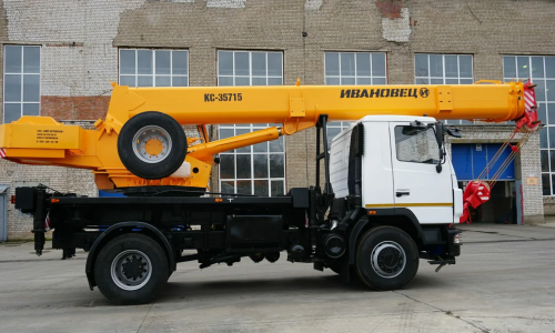 Аренда автокрана (автомобильного крана) Ивановец КС-35715