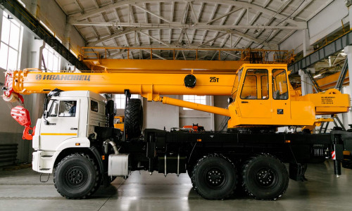 Аренда автокрана (автомобильного крана) Ивановец КС-45717K-2