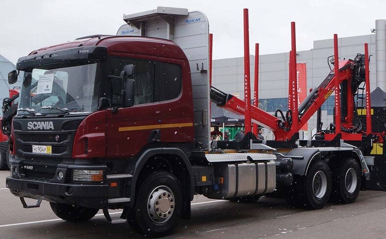 Аренда лесовоза Scania P440 6×4