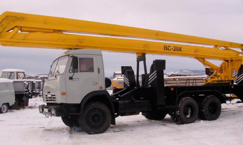 Аренда автовышки (автогидроподъемника) Камаз ВС-28К