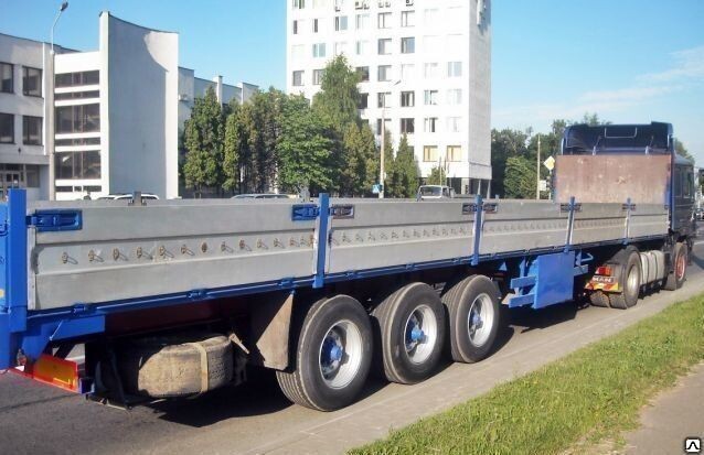 Аренда тягача 20 тонн с открытым полуприцепом 13.6м